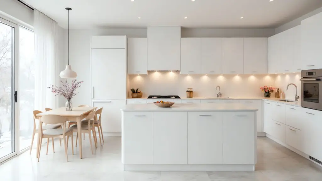 White on white kitchen paint colors
